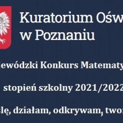 Etap szkolny Wojewódzkiego Konkursu Matematycznego