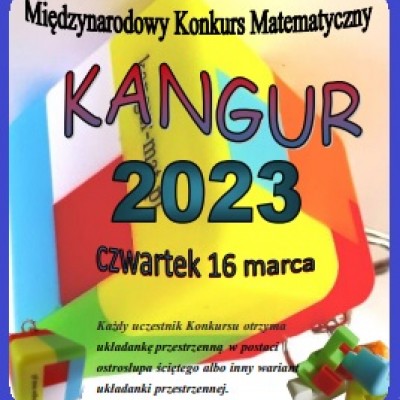 Wielkopolski Konkurs Matematyczny; Kangur Matematyczny 2023